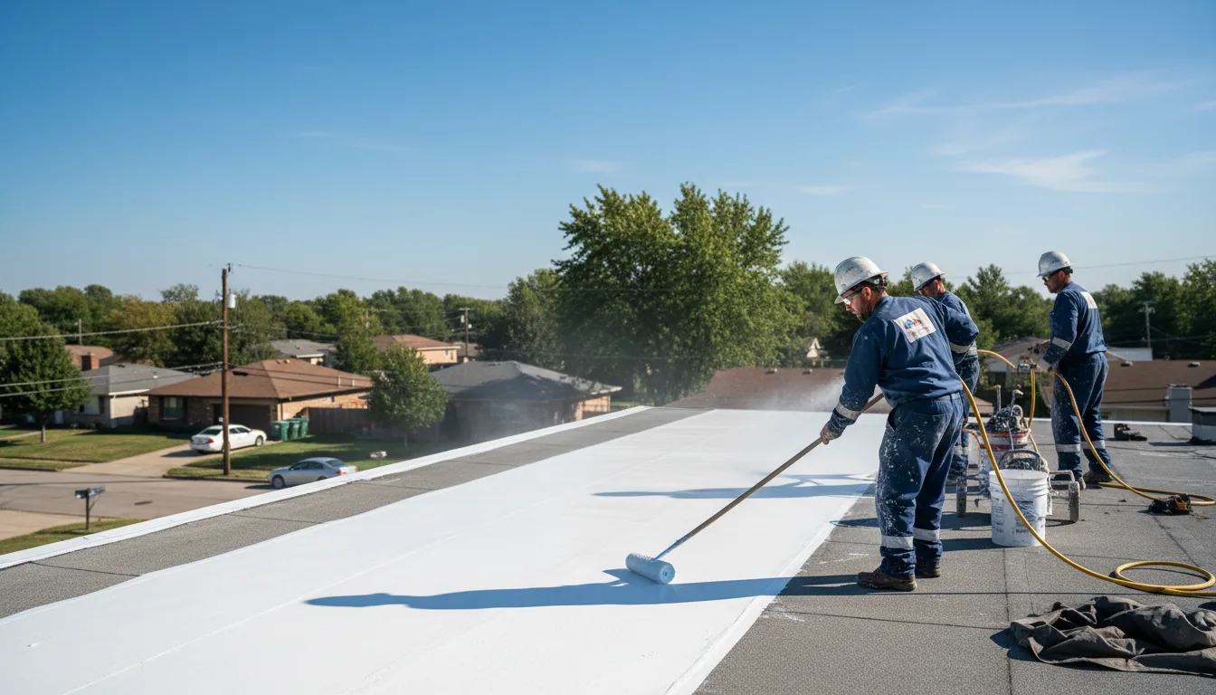 Commercial roof coating in Stowe, VT near me